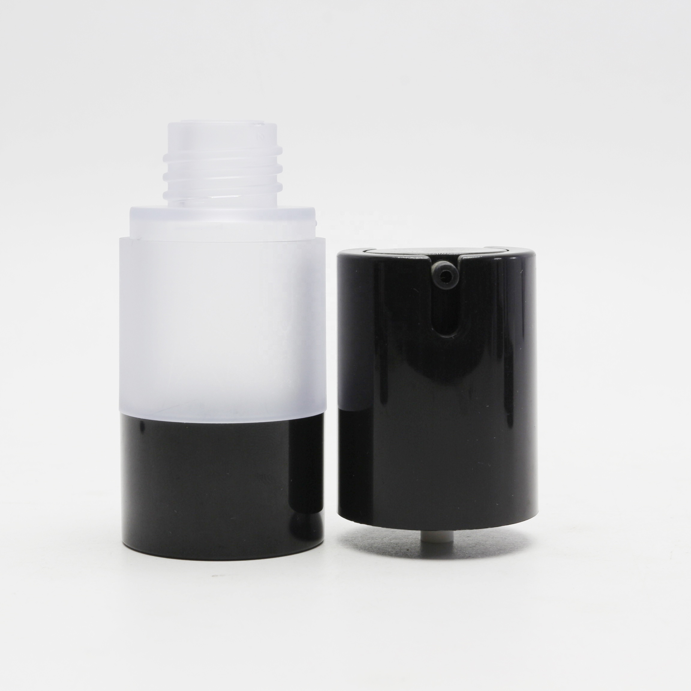 Black 10ml 15ml 20ml 30ml 50ml 100ml Cosmetic Bottle Foundation Pump Bottle Face Serum White Airless Bottle AB-888A