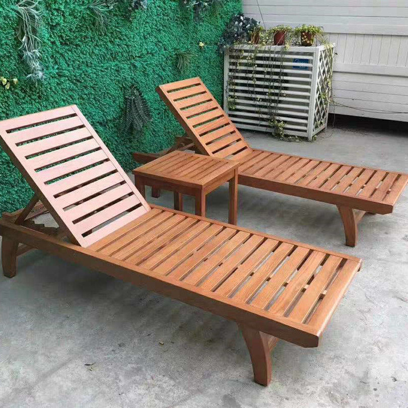 hot selling modern outdoor furniture folding cushion zero gravity wooden rattan beach sun lounger