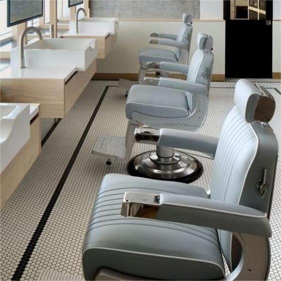 Modern High Quality Luxury Leather Black Beauty Hair Portable Barber Shop Metal Salon Barber Chair