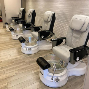 Modern Luxury Nail No Plumbing Throne Shop Salon Beauty Lay Down Electric Foot Spa Massage Pedicure Chair