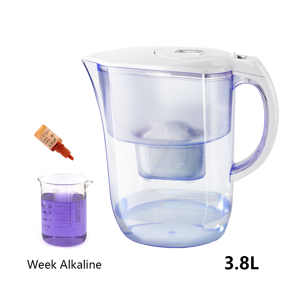 3.8L water filter jug AS ABS filter pitcher home water filtration hydrogen mineral Water Purifier Jug