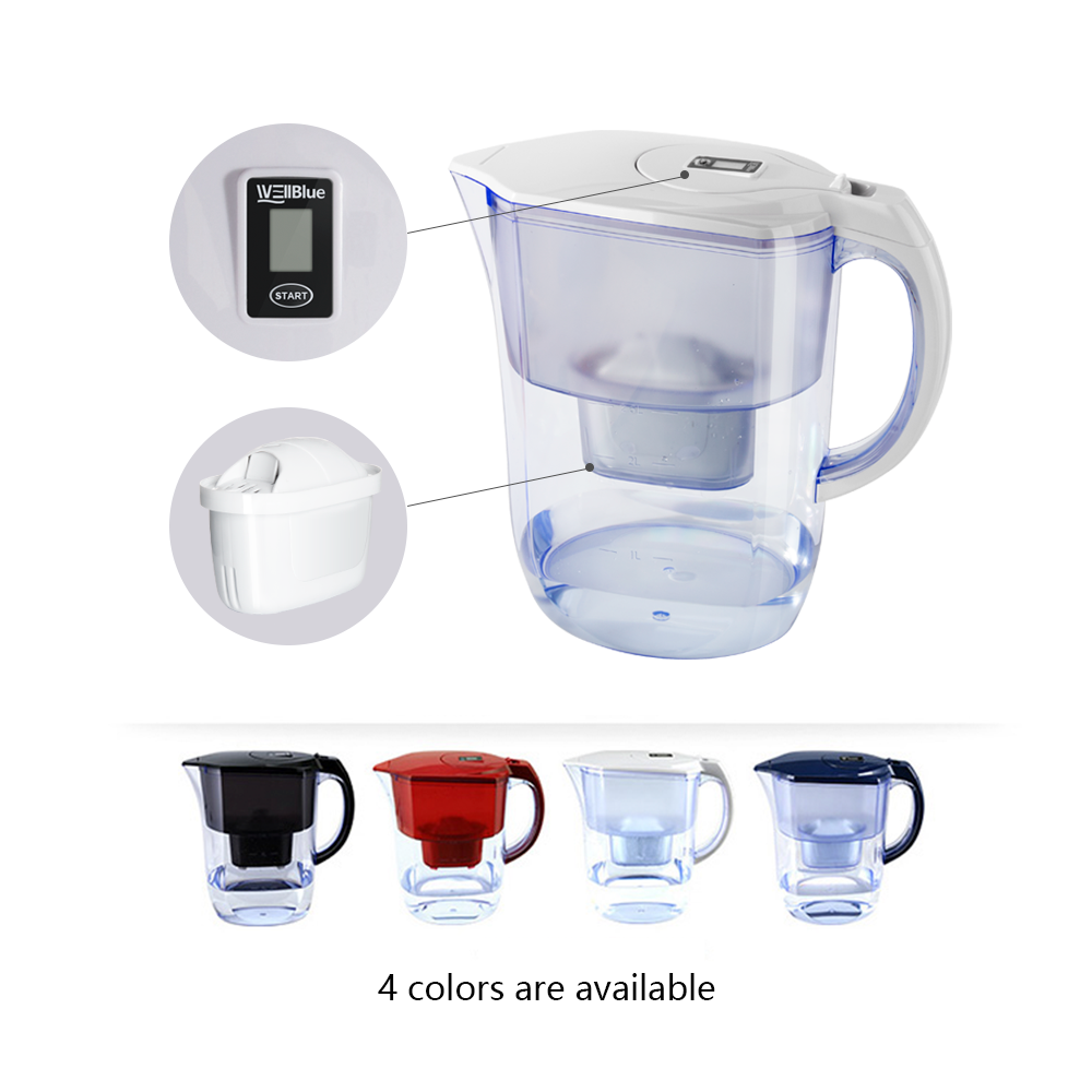 Customized Compatible Water Filter Pitcher Purifier Filtration Jug With Filter Reduce Chlorine Heavy Metal