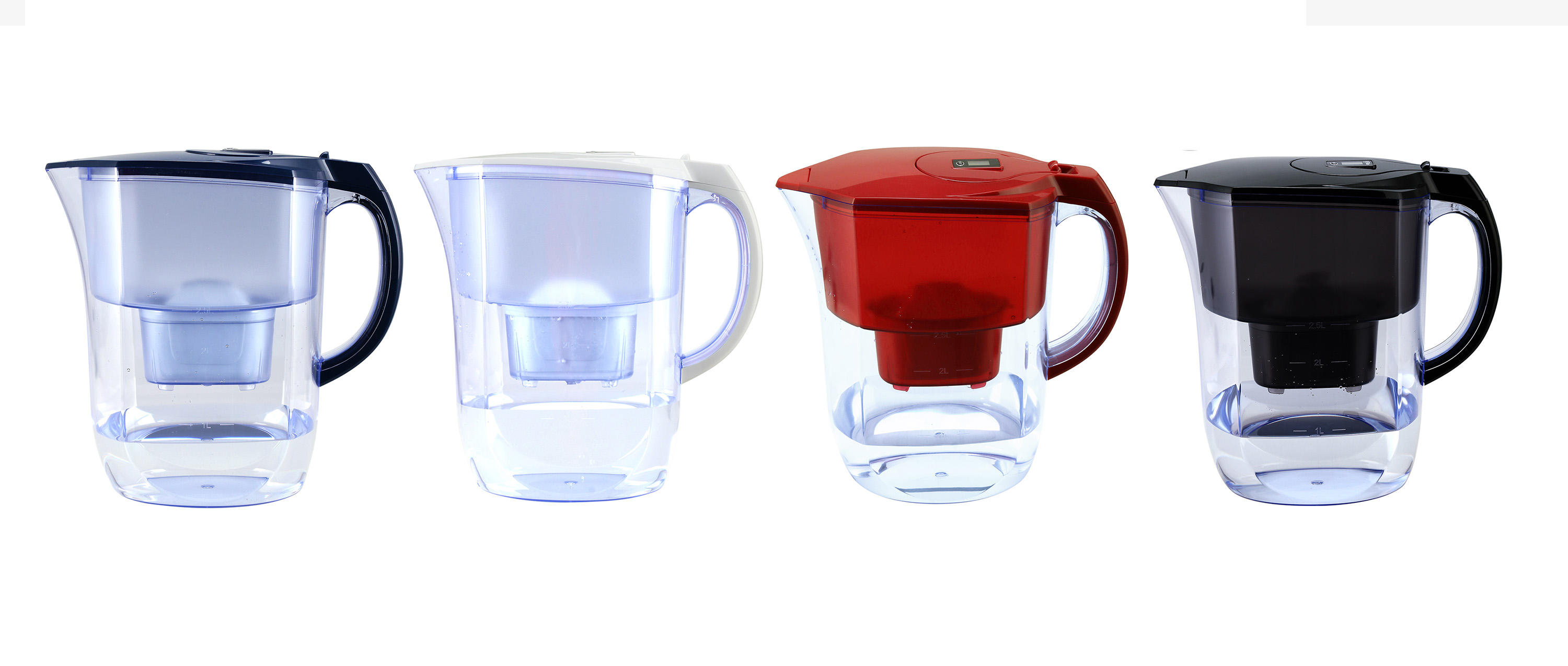 BPA Free Water Purifier Jug Drinking Water Filter Pitcher Reduce Chlorine Heavy Metal Activated Carbon Customized Manual