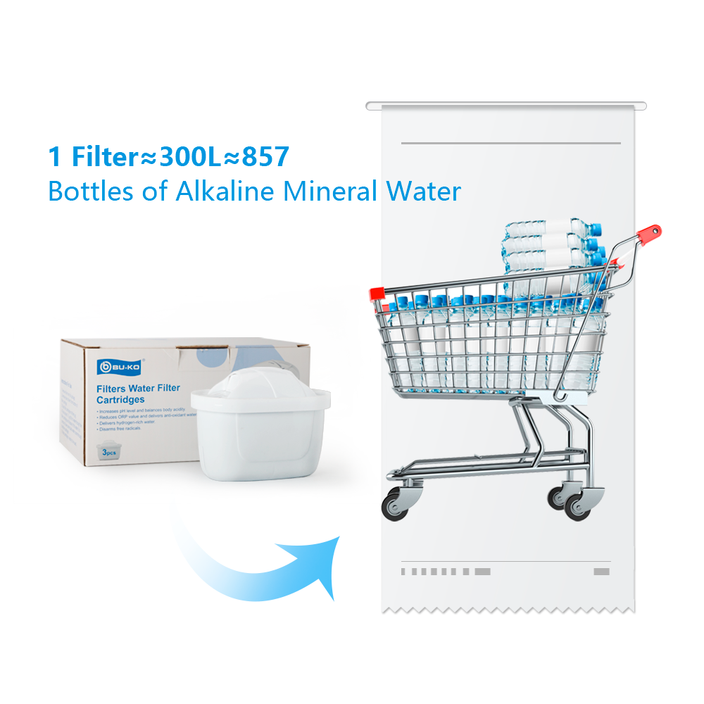 Customized Compatible Water Filter Pitcher Purifier Filtration Jug With Filter Reduce Chlorine Heavy Metal