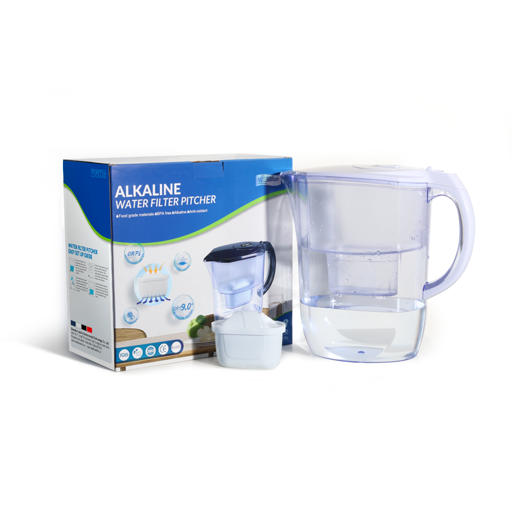 3.8L water filter jug AS ABS filter pitcher home water filtration hydrogen mineral Water Purifier Jug