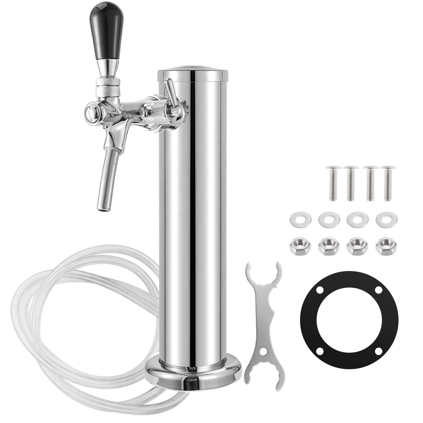 Single Adjustable Brass Faucet Kegerator Tower 3