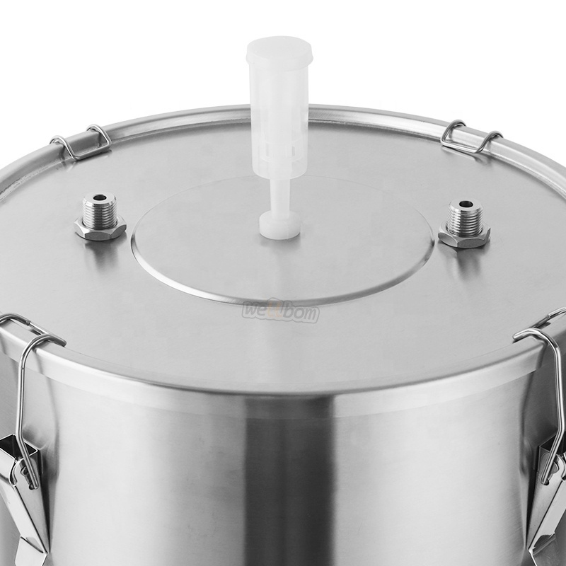 Stainless Steel 304 Conical Fermentor 30L/60L Tank Guten Beer Mash Tun Fermenter with Chiller for home brewing