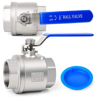 3/8" Female Ball Valve NPT Thread 304 Stainless Steel Full Port Ball Valve WOG1000