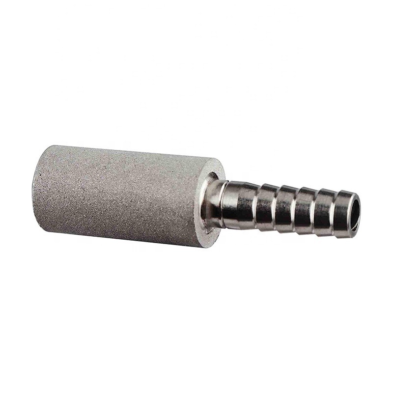 Stainless Steel 2 Micron Diffusion Stone with 1/4'' Barb Home brewing for Beer Water