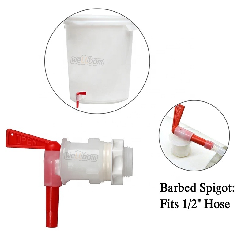 Bottling Plastic Spigot Beer Brew Bucket Tap Replacement Fermenter Beer Keg Filler Spout Faucet