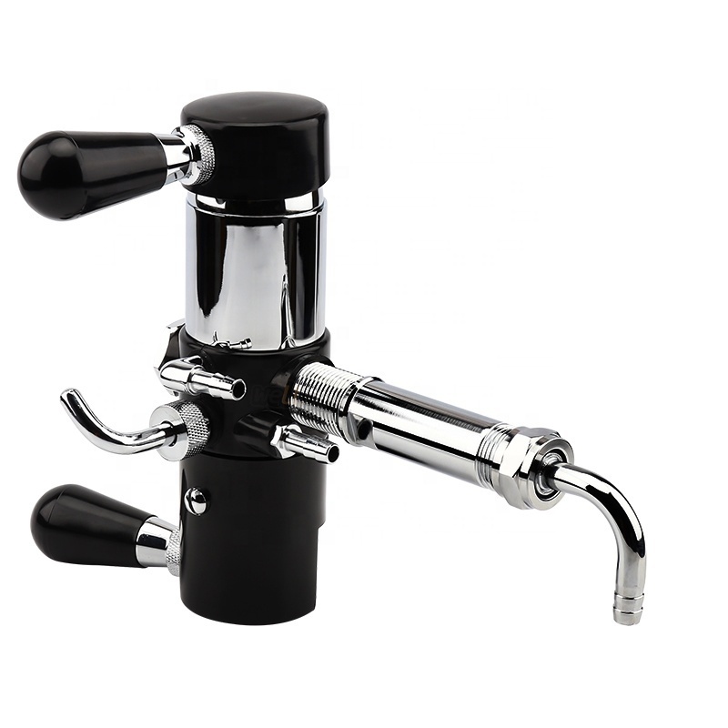 Bar Accessory Plastic Bottle Filler De-foaming Beer Tap with Chrome Adjustable Beer Tap Faucet