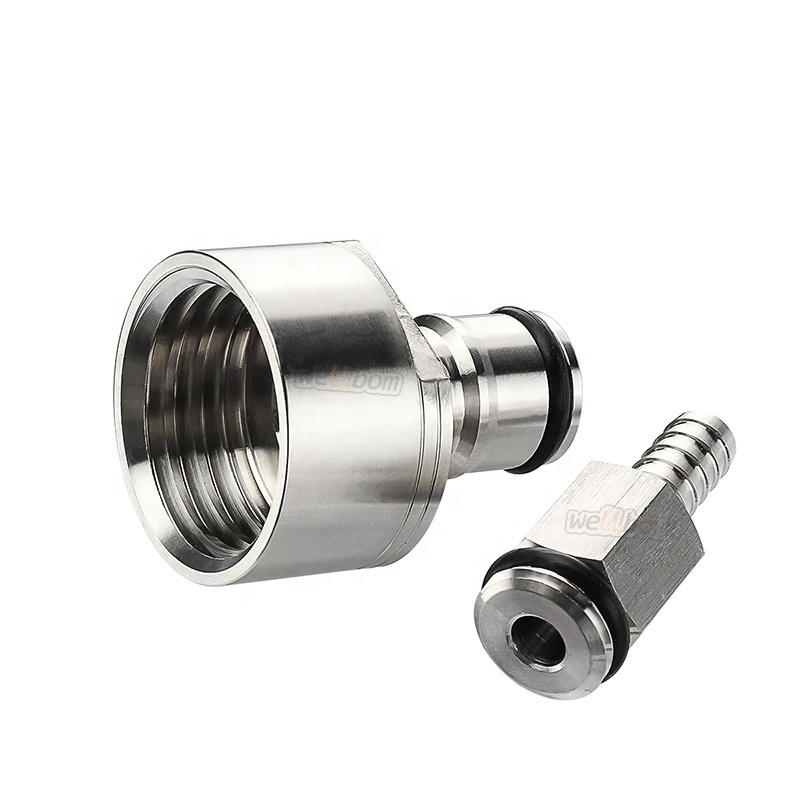 Stainless Steel Carbonator Carbonation  & Liquid Ball Lock Disconnects-1/4