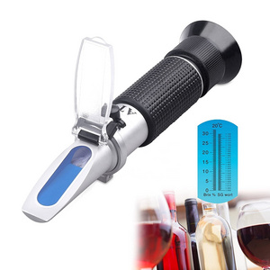 Dual Scale-Specific Gravity 1.000-1.130 and Brix 0-32% Digital Handheld Brix Refractometer with ATC for Beer Wine Brewing