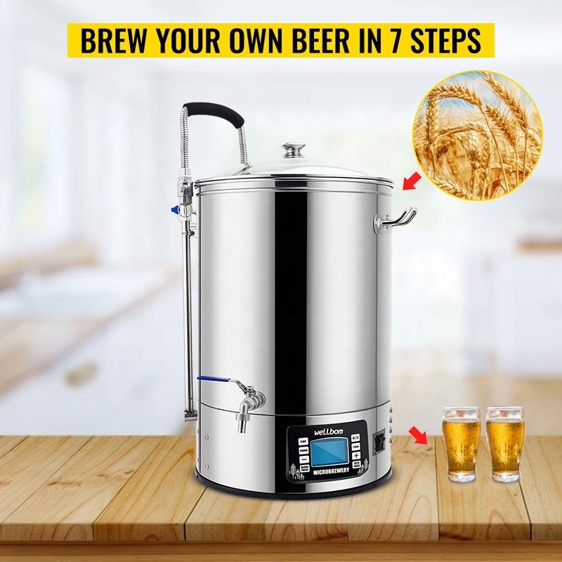 Craft Beer Brewing Equipment 40L/60L All In one Microbrewery beer Machine Electric Brewing System