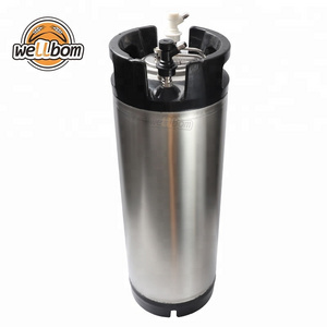 Stainless Steel Used 5 Gallon 19L Cornelius Keg Ball Lock Draft Wine Beer Keg Barrel with new lid