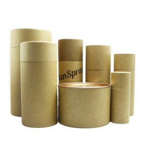 Customized Round Paper Packaging, Cardboard Cylinder Tube Box, wholesale Kraft Paper Tube paper-17AN