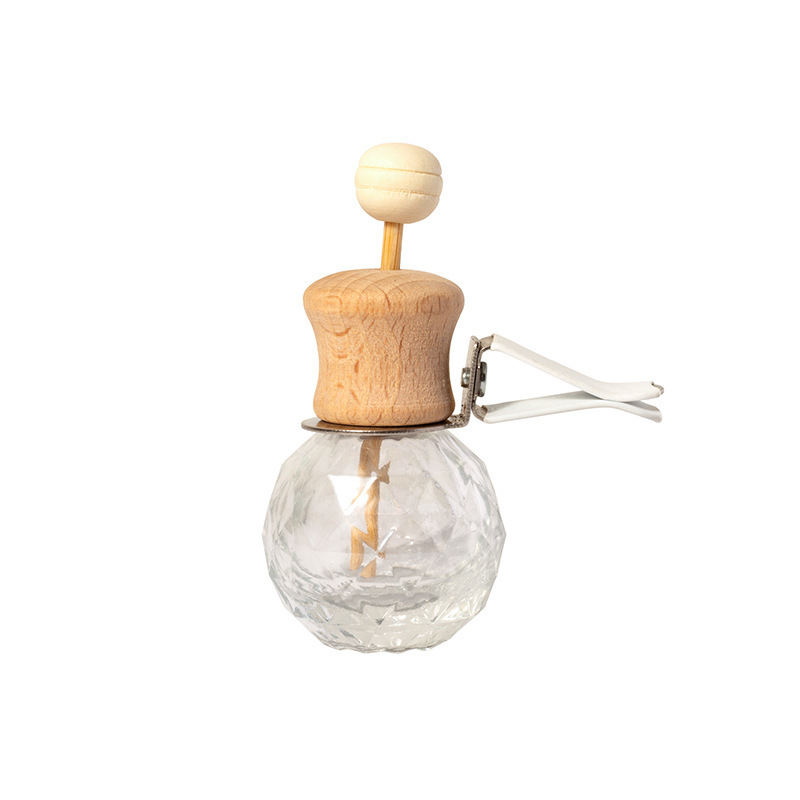 Wholesale 5ml 6ml 8ml 10ml car air freshener bottle diffuser car hanging car perfume bottle with wooden cap CPB-888S