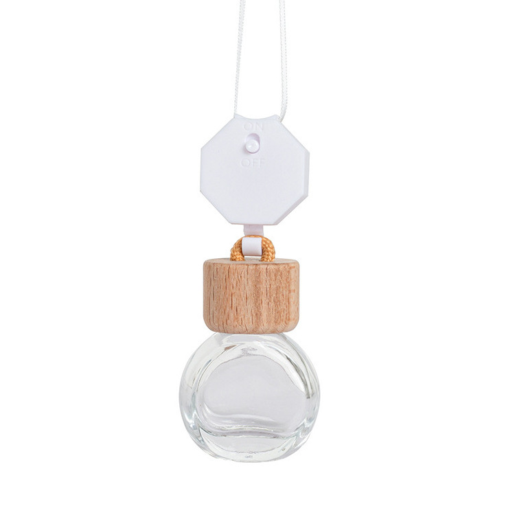 Wholesale 5ml 6ml 8ml 10ml car air freshener bottle diffuser car hanging car perfume bottle with wooden cap CPB-888S