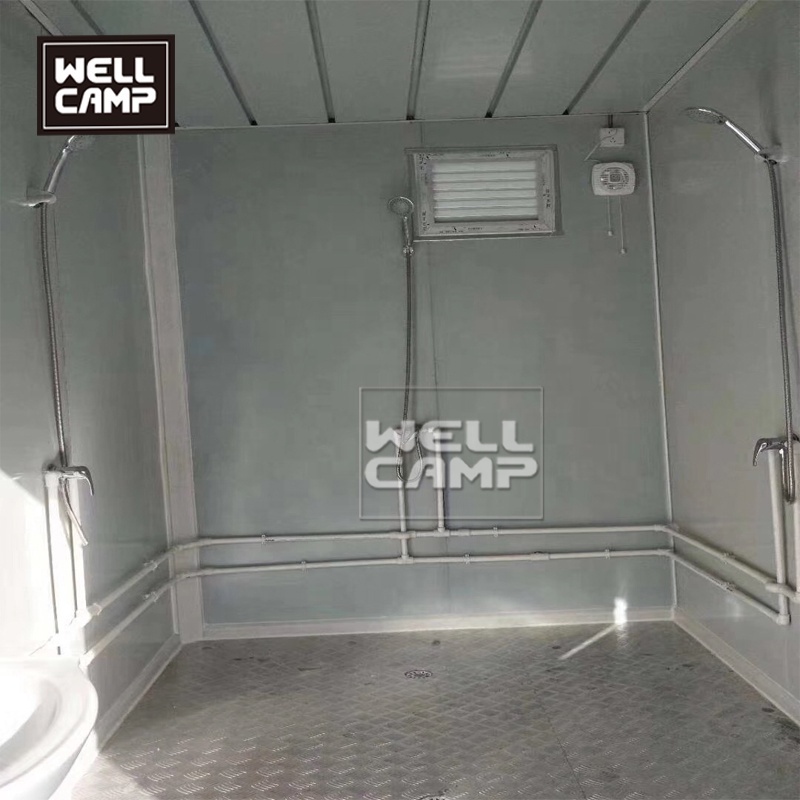 Wellcamp mobile public toilet portable camping toilet tent luxury container toilet design