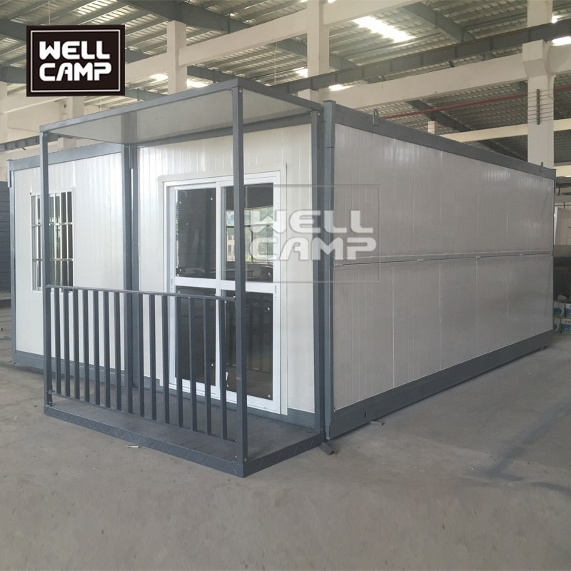 Green Prefab Folding Resort for Family Homes Mobile Container Office Apartment Shipping Container House Galvanized Steel Frame