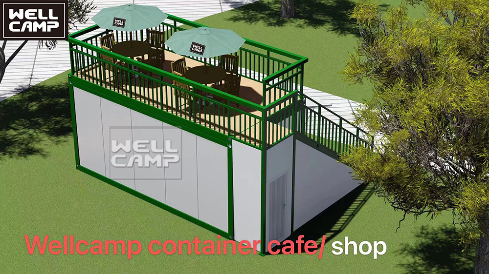 Prefab Shop Mobile Coffee Bar Pop Up Shipping Container Shop Beautiful Container Coffee Shop Cafe