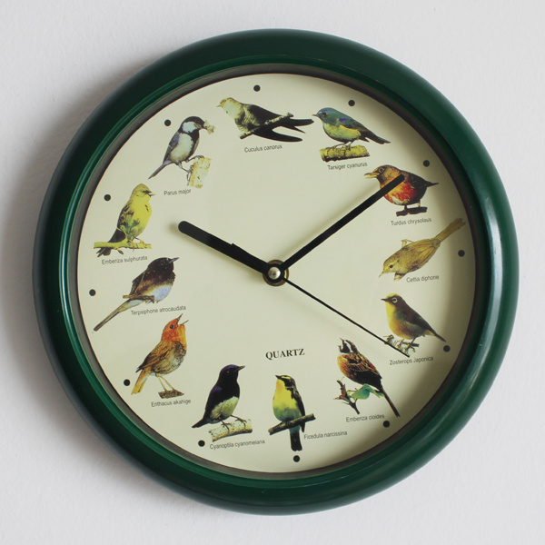 10 inch Singing Bird Wall Clock bird sound clock