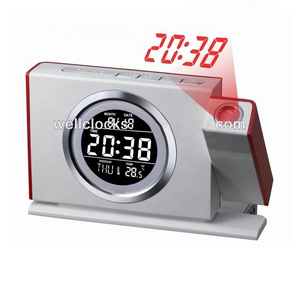 Multifunction FM Radio Controlled Projection LED Backlight Desk Clock Digital Table Clock