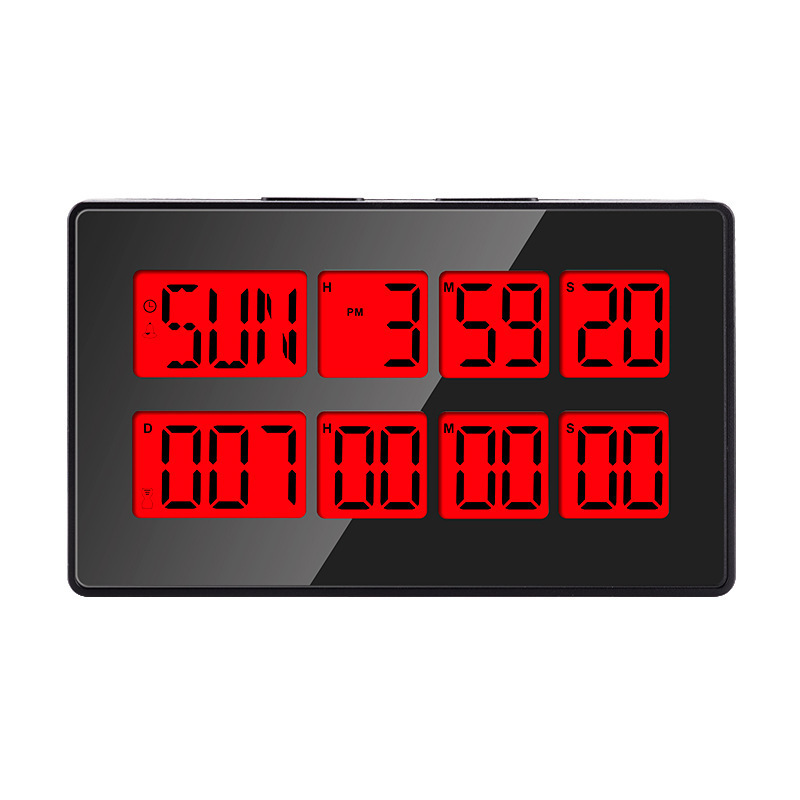 7 colors Multifunctional digital alarm clock magnetic countdown days timer for anniversary Christmas