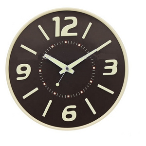 Brief Style Silent Sweep Wall Clock 3D Metal Wall Clock Decor For Indoor