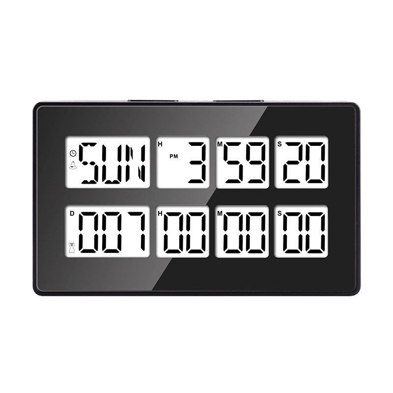 7 colors Multifunctional digital alarm clock magnetic countdown days timer for anniversary Christmas