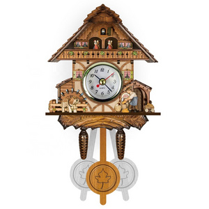 Customization Nordic Style Modern Cuckoo Clock with Bird Sound  For Home Decor Unique Gift Cuckoo Wall Clock