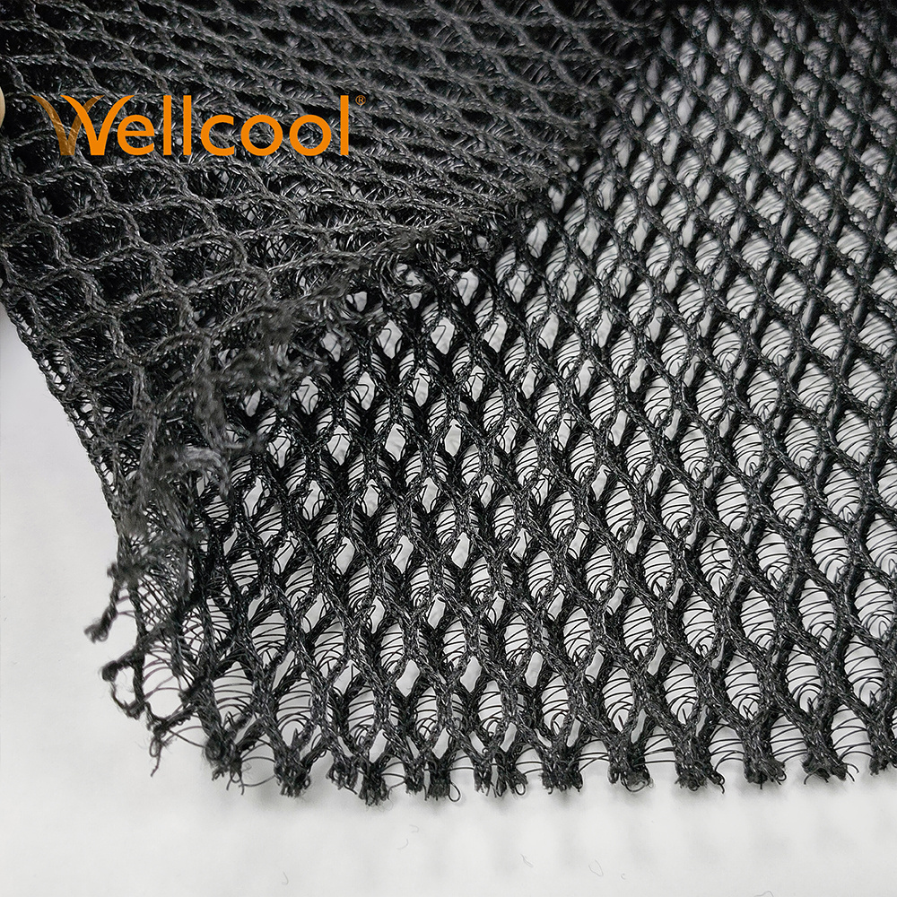 Cheap big hexagon keep air flow 3d air spacer mesh fabric for underlay of camping, mobile life, caravan, campingbus, RV, cabin