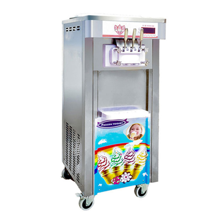 Frozen Yogurt Machine Manufacturer Hot Selling CE Certified Commercial Soft Three Flavors Ice Cream Machine