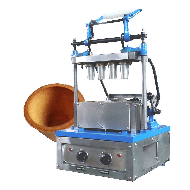 Customized Semi Automatic Chocolate Coating Cone Edible Coffee Cup Making Machine