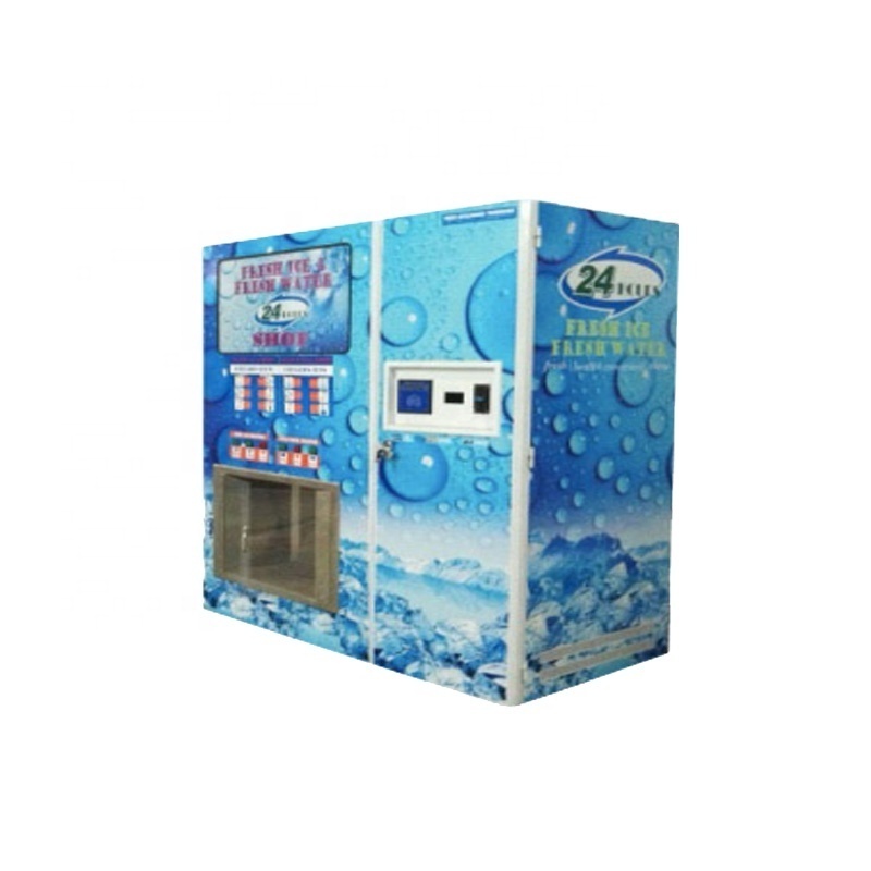 Professional Coin-operated IC Card Accept Self-service Fresh Water Ice Maker Vending Machine