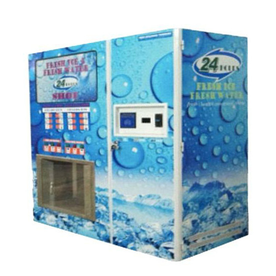 24-Hour Self-Service Coin Ic Card Paper Currency Slot Large Capacity Ice Water Vending Machine