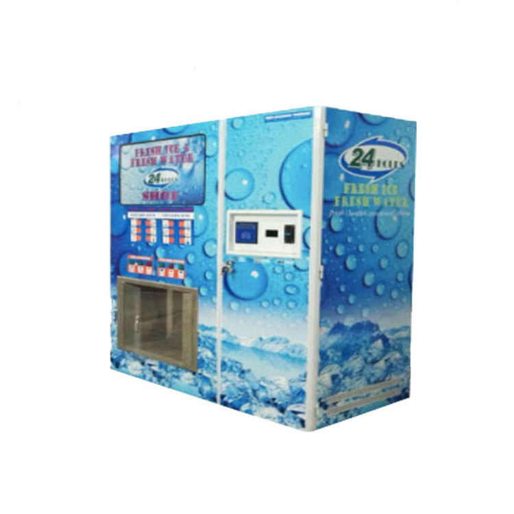 24-Hour Self-Service Coin Ic Card Paper Currency Slot Large Capacity Ice Water Vending Machine