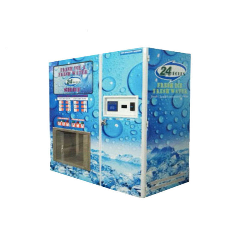 Professional Coin-operated IC Card Accept Self-service Fresh Water Ice Maker Vending Machine