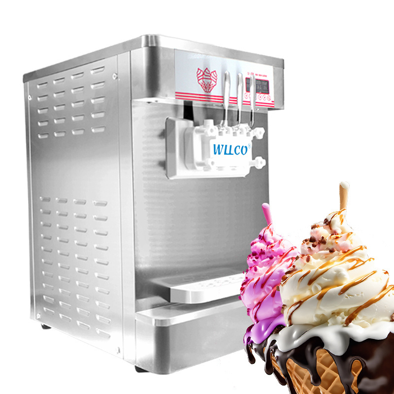 Fruit Ice Cream Maker/ Soft Serve Ice Cream Machine/ Ice Cream Cone Machine