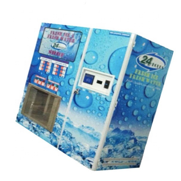 Professional Coin-operated IC Card Accept Self-service Fresh Water Ice Maker Vending Machine