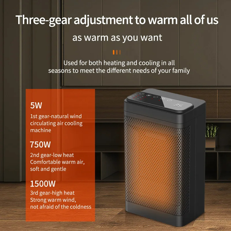 NEW Electric Heater Warmer Wall-Outlet Office Room Heaters Desktop Household Fan Heating Electric Portable Stove Radiator