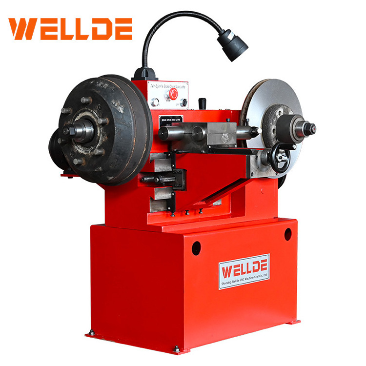 WELLDE Brake Drum/disc Cutting Machine T8445FCV Brake Disc Skimming Machine Brake Lathe