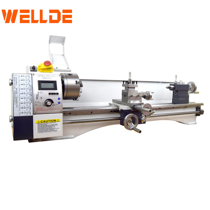 high-accuracy 800mm 210 Double Chuck Mini Manual Metal Lathe Machine Pool Cue Repairing Lathe With 900w Brushless Motor