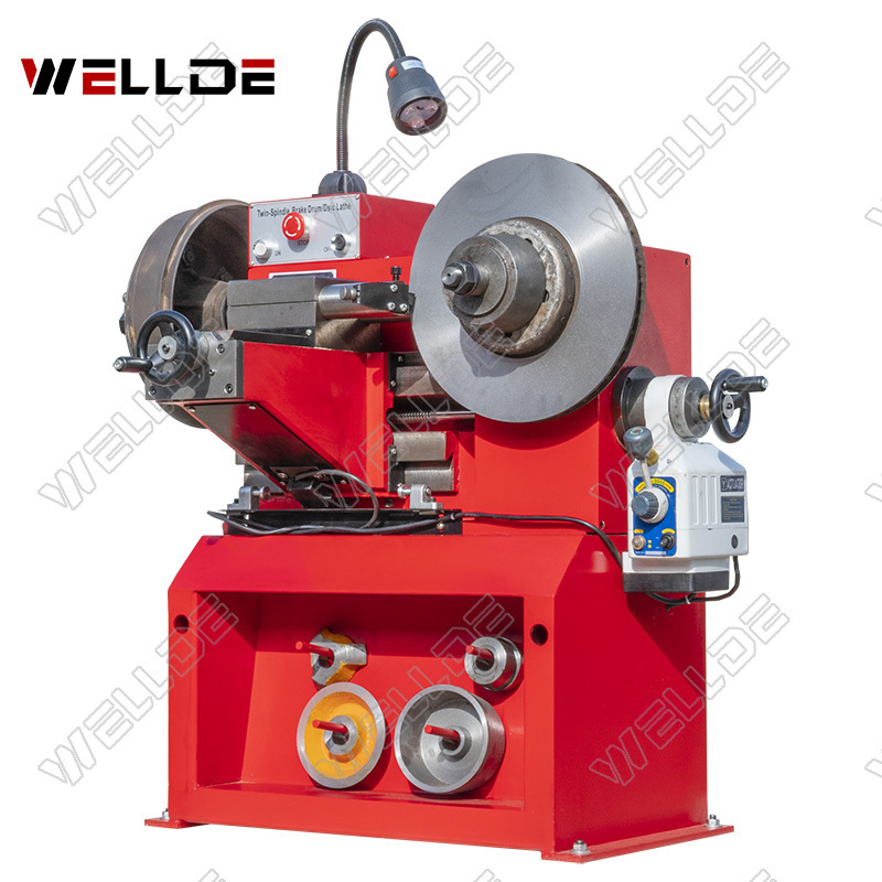 WELLDE Brake Drum/disc Cutting Machine T8445FCV Brake Disc Skimming Machine Brake Lathe