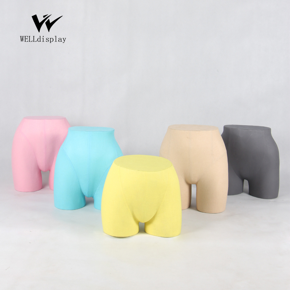 hot fashion fabric covered lower body form bums female mannequin for pants display