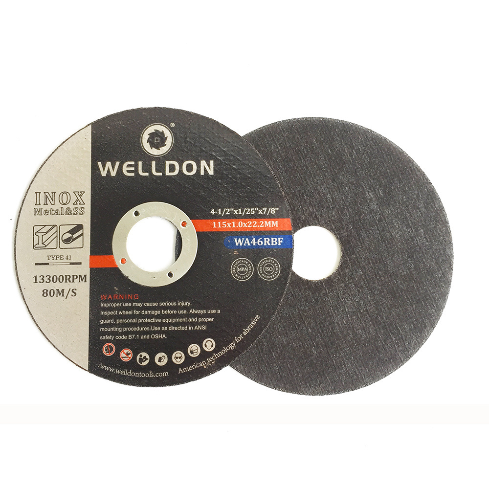 China competitive price stainless steel cut off wheel ss iron abra disk  manufacture inox abrasive metal cutting disc