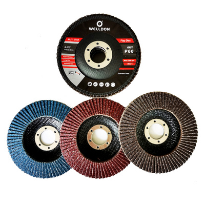 china abrasive 115flap wheel disc 4.5 paint removal stainless steel polishing metal steel with sand paper 4 1/2 flap disc grind