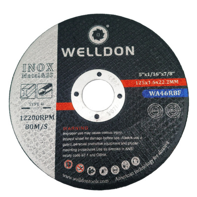 5" 125mm  abrasive cut off disc wheels  holder angel grinder cutting disc for metal stainless steel price aluminum size 5inch