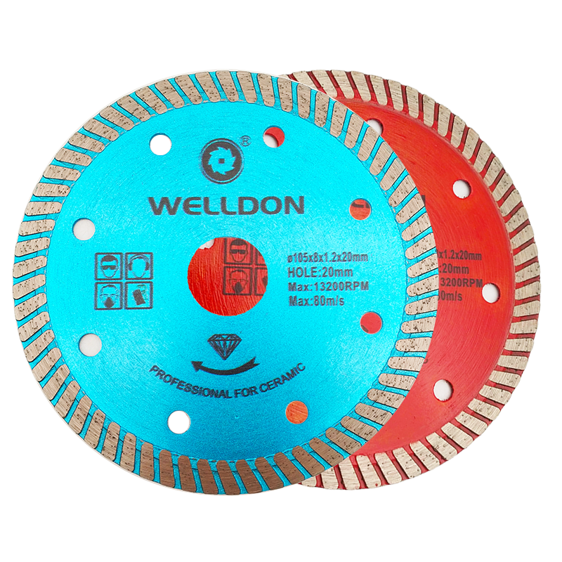 Welldon 4Inch 110Mm Diamond Saw Cutting Blades Long Life Sharp Circular Silent Band Small Dry Cutting For Road Tiles Ceramic