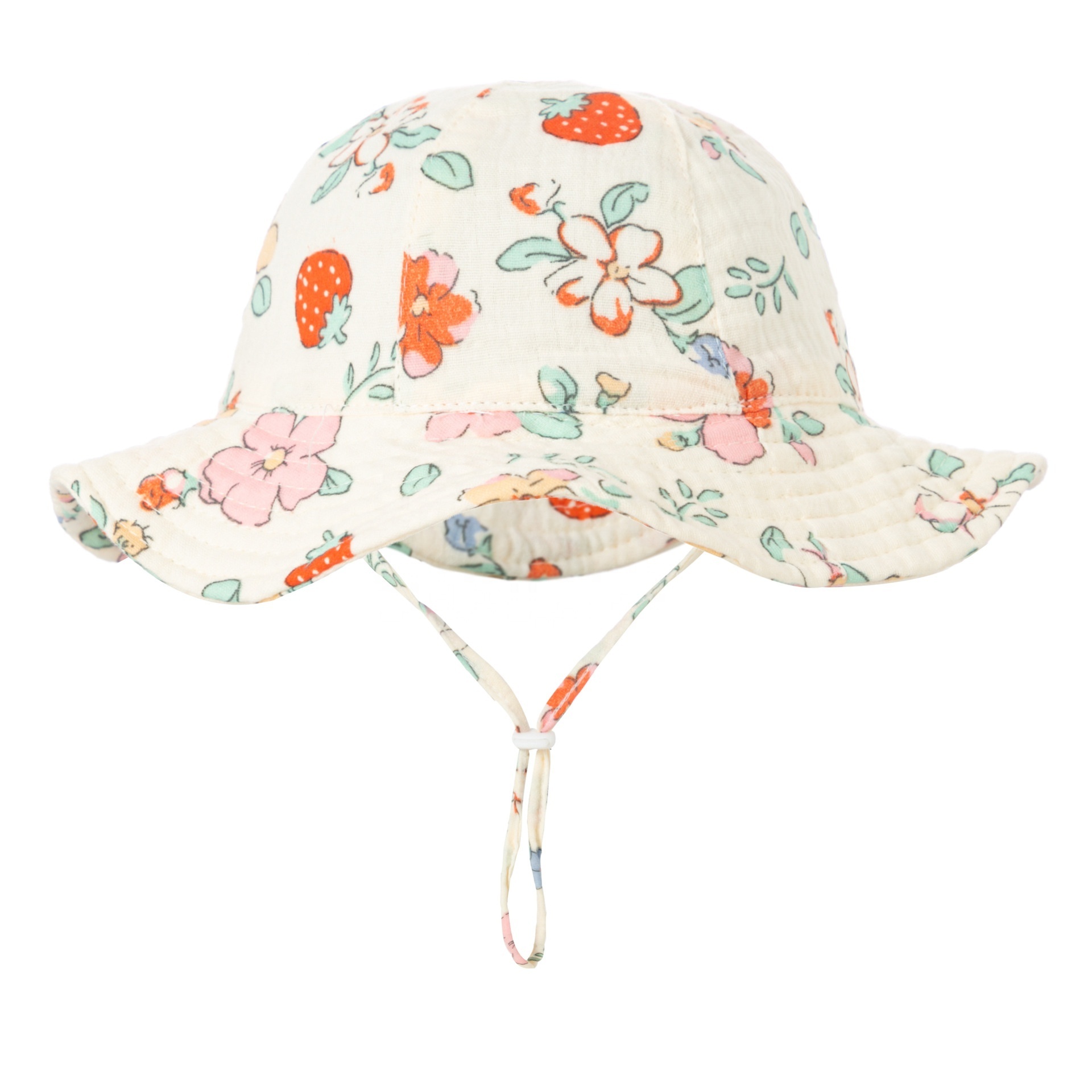 WD-A338  Kids Bucket Hat Boys and Girls Sun Hats Fishing Hats Fashion Wide Brim Beach UV Protection Outdoor Cotton Unisex Babies